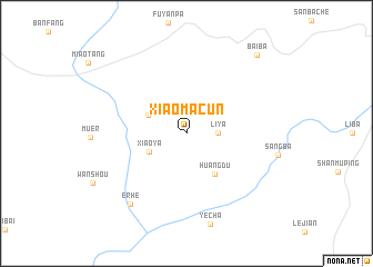 map of Xiaomacun