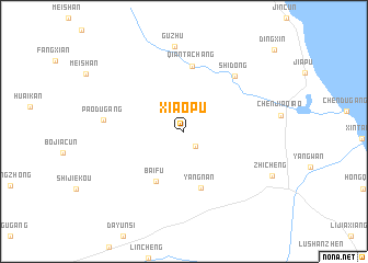 map of Xiaopu