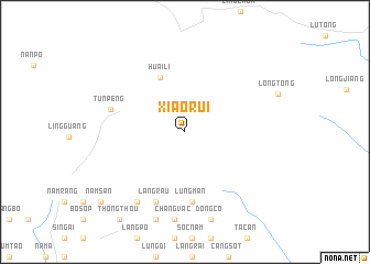 map of Xiaorui