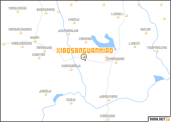 map of Xiaosanguanmiao