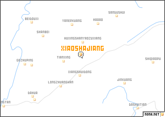 map of Xiaoshajiang