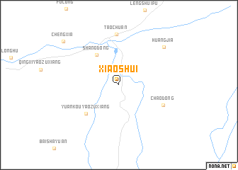 map of Xiaoshui