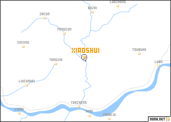 map of Xiaoshui