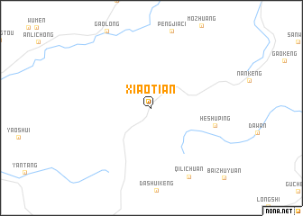 map of Xiaotian