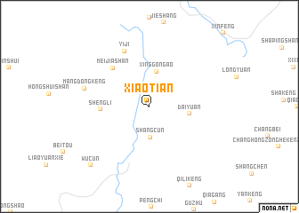 map of Xiaotian