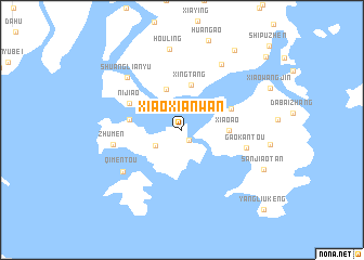 map of Xiaoxianwan