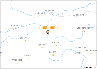 map of Xiaoxikou