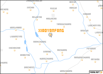 map of Xiaoyanfang