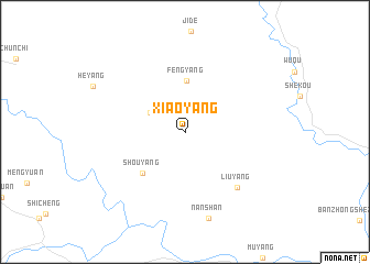 map of Xiaoyang