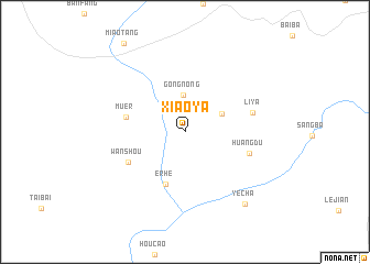 map of Xiaoya