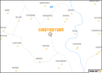 map of Xiaoyouyuan