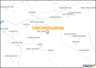 map of Xiaozhangjiakou