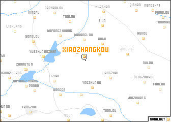 map of Xiaozhangkou