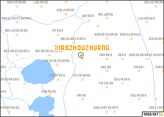 map of Xiaozhouzhuang