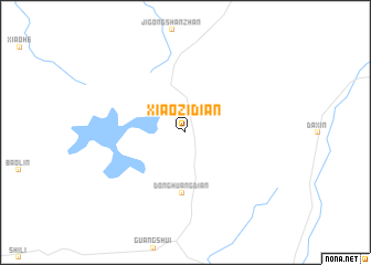 map of Xiaozidian