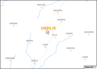 map of Xiapilin