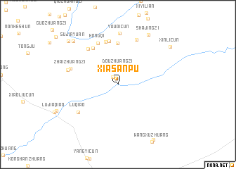 map of Xiasanpu