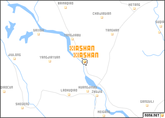 map of Xiashan