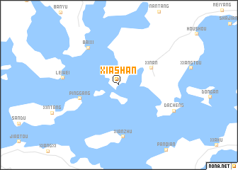 map of Xiashan