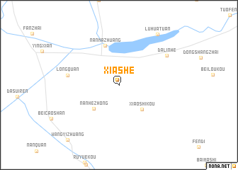 map of Xiashe