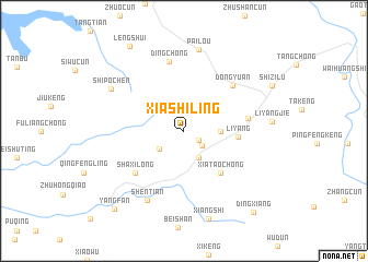 map of Xiashiling
