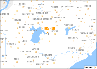 map of Xiashui