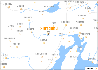 map of Xiatoupu