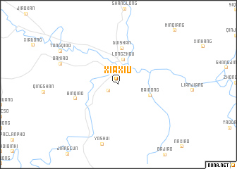 map of Xiaxiu