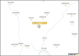 map of Xiaxiyuan