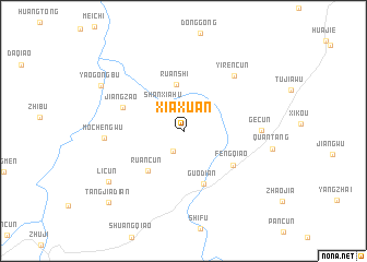 map of Xiaxuan