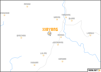 map of Xiayang