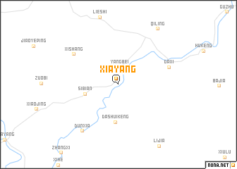 map of Xiayang
