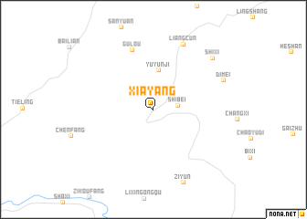 map of Xiayang