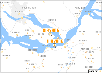 map of Xiayang