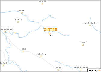 map of Xiayan