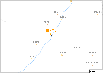 map of Xiaye