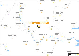 map of Xiayuanshan