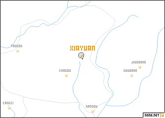 map of Xiayuan
