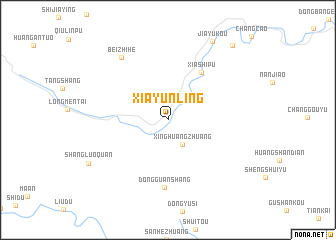 map of Xiayunling