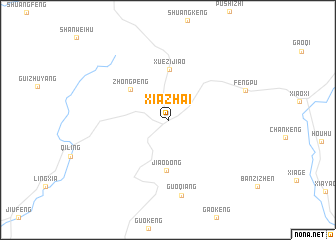 map of Xiazhai