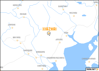 map of Xiazhai
