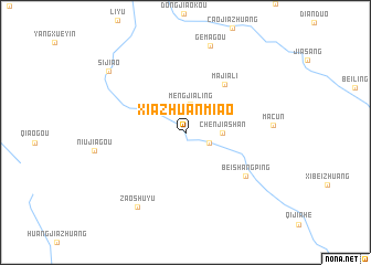 map of Xiazhuanmiao