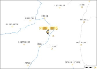 map of Xibaliang
