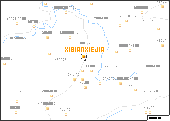 map of Xibianxiejia