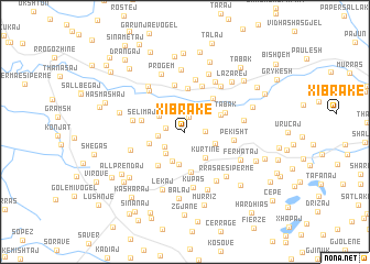 map of Xibrakë