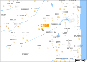 map of Xıçaso