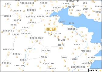 map of Xicen