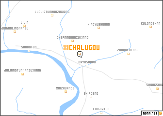 map of Xichalugou