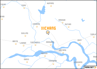 map of Xichang