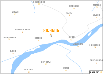 map of Xicheng